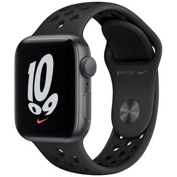 Chytré hodinky APPLE Watch Nike SE GPS, 40mm vesmírně šedý hliník s antracitovým / černým sportovním řemínkem