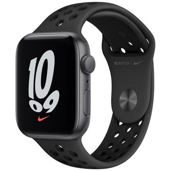Chytré hodinky APPLE Watch Nike SE GPS, 44mm vesmírně šedý hliník s antracitovým / černým sportovním řemínkem