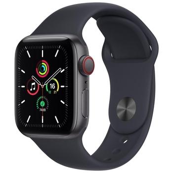 Chytré hodinky APPLE Watch SE GPS Cellular, 40mm vesmírně šedý hliník s temně inkoustový sport řemínek