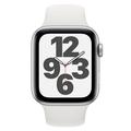 Chytré hodinky APPLE Watch SE GPS Cellular, 44mm stříbrný hliník s bílým sport náramkem