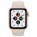 Apple Watch SE GPS, 40mm Gold Aluminium Case with Starlight Sport Band - Regular