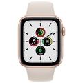 Apple Watch SE GPS, 44mm Gold Aluminium Case with Starlight Sport Band - Regular