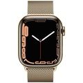Apple Watch Series 7 GPS + Cellular, 41mm Gold Stainless Steel Case with Gold Milanese Loop