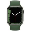 Apple Watch Series 7 GPS + Cellular, 41mm Green Aluminium Case with Clover Sport Band - Regular