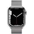 Apple Watch Series 7 GPS + Cellular, 41mm Silver Stainless Steel Case with Silver Milanese Loop