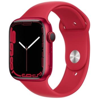 Chytré hodinky APPLE Watch S7 GPS Cellular, 45mm hliník (PRODUCT)RED - (PRODUCT)RED sport řemínkem