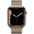 Apple Watch Series 7 GPS + Cellular, 45mm Gold Stainless Steel Case with Gold Milanese Loop