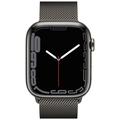 Apple Watch Series 7 GPS + Cellular, 45mm Graphite Stainless Steel Case with Graphite Milanese Loop
