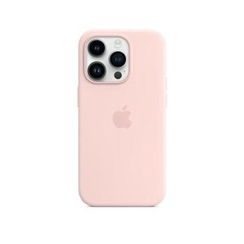 Pouzdro na iPhone APPLE iPhone 14 Pro Silicone Case with MS - Chalk Pink