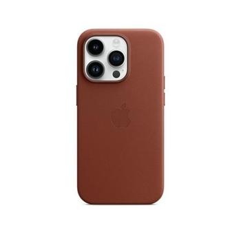 Pouzdro na iPhone APPLE iPhone 14 Pro Leather Case with MagSafe - Umber