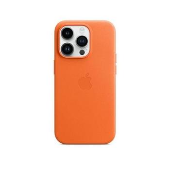 iPhone 14 Pro Leather Case with MagSafe - Orange