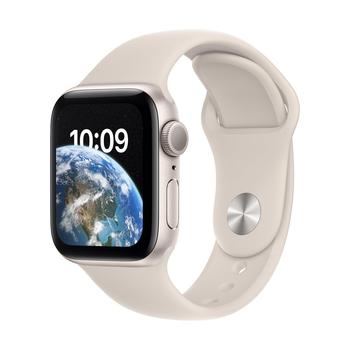 Chytré hodinky APPLE Watch SE GPS 40mm Starlight Aluminium Case with Starlight Sport Band - Regular
