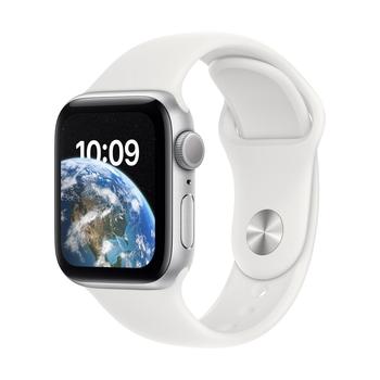 Chytré hodinky APPLE Watch SE GPS 40mm Silver Aluminium Case with White Sport Band - Regular