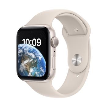 Chytré hodinky APPLE Watch SE GPS 44mm Starlight Aluminium Case with Starlight Sport Band - Regular