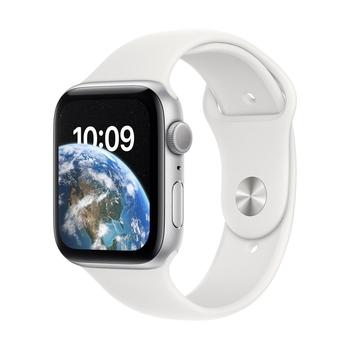 Chytré hodinky APPLE Watch SE GPS 44mm Silver Aluminium Case with White Sport Band - Regular