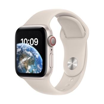 Chytré hodinky APPLE Watch SE GPS + Cellular 44mm Starlight Aluminium Case with Starlight Sport Band - Regular
