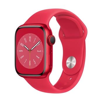 Chytré hodinky APPLE Watch Series 8 GPS + Cellular 41mm (PRODUCT)RED Aluminium Case with RED Sport Band - Regul
