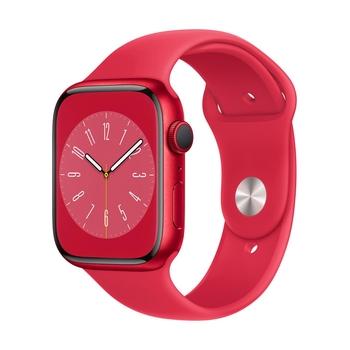 Chytré hodinky APPLE Watch Series 8 GPS + Cellular 45mm (PRODUCT)RED Aluminium Case with RED Sport Band - Regul