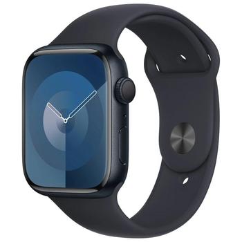 Chytré hodinky APPLE Watch Series 9 41mm Temně inkoustový hliník s temně inkoustovým sportovním řemínkem S/M