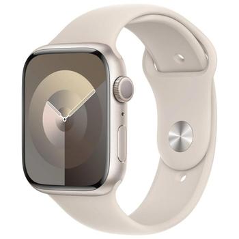 APPLE Watch Series 9 GPS 41mm Starlight Aluminium Case with Starlight Sport Band - M/L