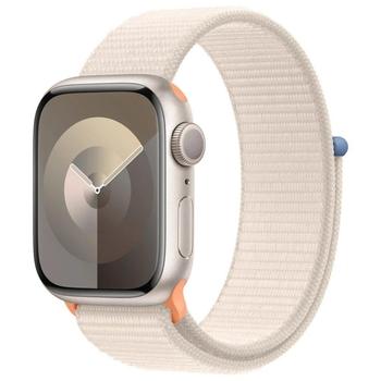 Chytré hodinky APPLE Watch Series 9 41mm Hvězdně bílý hliník s hvězdně bílým provlékacím řemínkem