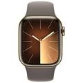 APPLE Watch Series 9 GPS + Cellular 41mm Gold Stainless Steel Case with Clay Sport Band - M/L