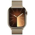 APPLE Watch Series 9 GPS + Cellular 41mm Gold Stainless Steel Case with Gold Milanese Loop