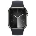 APPLE Watch Series 9 GPS + Cellular 41mm Graphite Stainless Steel Case with Midnight Sport Band - M/