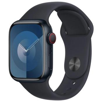 Chytré hodinky APPLE Watch Series 9 Cellular 41mm Temně inkoustový hliník s temně inkoustovým sportovním řemínk