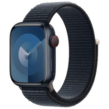 Chytré hodinky APPLE Watch Series 9 Cellular 41mm Temně inkoustový hliník s temně inkoustovým provlékacím řemín