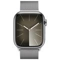APPLE Watch Series 9 GPS + Cellular 41mm Silver Stainless Steel Case with Silver Milanese Loop