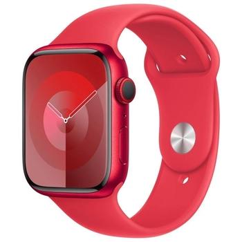 Chytré hodinky APPLE Watch Series 9 Cellular 45mm (PRODUCT)RED hliník s (PRODUCT)RED sportovním řemínkem S/M