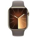 APPLE Watch Series 9 GPS + Cellular 45mm Gold Stainless Steel Case with Clay Sport Band - S/M