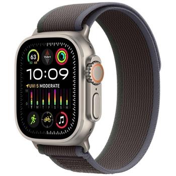 APPLE Watch Ultra 2 GPS + Cellular, 49mm Titanium Case with Blue/Black Trail Loop - S/M