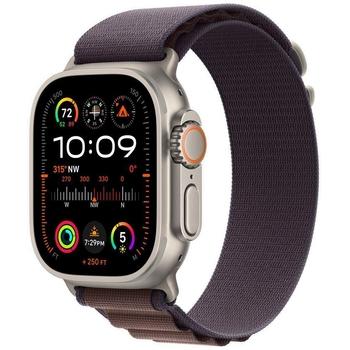 Chytré hodinky APPLE Watch Ultra 2 49mm titanová s indigovým alpským tahem M, 