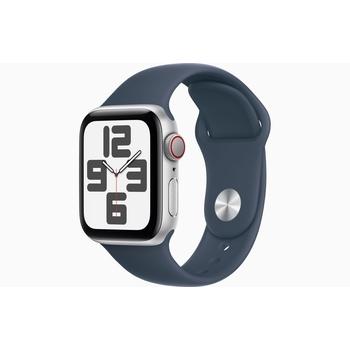 Apple Watch SE Cell/40mm/Silver/Sport Band/Storm Blue/-M/L