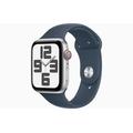 Apple Watch SE Cell/44mm/Silver/Sport Band/Storm Blue/-M/L