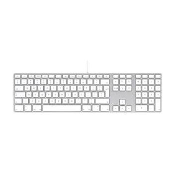Klávesnice APPLE Wired Keyboard CZ bílo-stříbrná