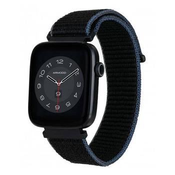 Chytré hodinky ARMODD Squarz 9 Pro Black-9014 s černým nylonovým řemínkem + silikonový řemínek, černé (Black)