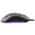 AROZZI herní myš FAVO Ultra Light Black-Grey/ drátová/ 16.000 dpi/ USB/ 7 tlačítek/ RGB/ černošedá