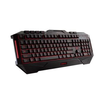Herní klávesnice ASUS Hard bundle CERBERUS COMBO keyboard CZ layout + Cerberus headset V2 RED, černá (black)