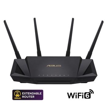 Router ASUS RT-AX58U V2, černý (black)