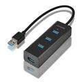 AXAGON 4x USB3.0 CHARGING hub, microUSB nap.