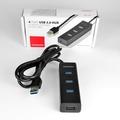 AXAGON 4x USB3.0 CHARGING hub 1.2m cable, nap.
