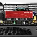 AXAGON PCEM2-S, PCIe x16 - M.2 NVMe M-key slot adaptér, + pasivní chladič