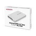 AXAGON RSS-M2SD, SATA - M.2 SATA SSD, interní 2.5'' ALU box