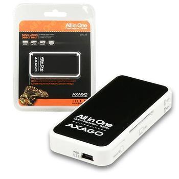 Externí mini čtečka paměťových karet AXAGO CRE-X1
