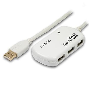 USB HUB a aktivní repeater AXAGO ADR-XH