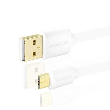  AXAGON HQ Micro USB kabel 20cm, 2A bílý (white)