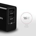 AXAGON ACU-DS16, SMART nabíječka do sítě, 2x USB výstup 5V/2.2A + 5V/1A, 16W